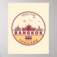 Emblema de la línea aérea de Bangkok en Tailandia