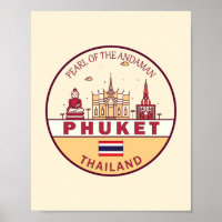 Emblema de la línea aérea de Phuket Thailand City