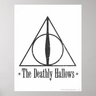 Póster Emblema de las Reliquias de la Muerte de Harry Pot