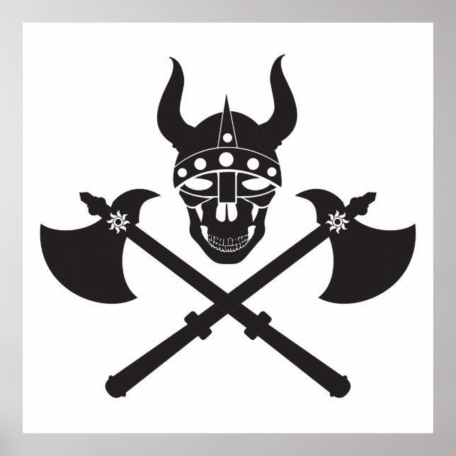 Póster Emblema de viking (Frente)