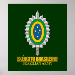 Póster Emblema del ejército brasileño