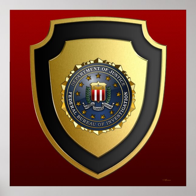 Póster Emblema del FBI (Frente)
