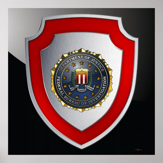 Póster Emblema del FBI (Frente)