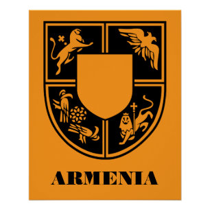 Póster Emblema Estatal Armenio Arte Contemporáneo