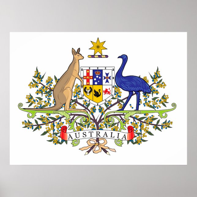 Póster Emblema nacional de Australia (Frente)