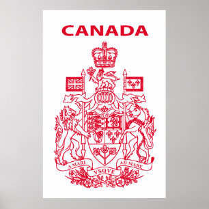 Póster Emblema nacional de Canadá