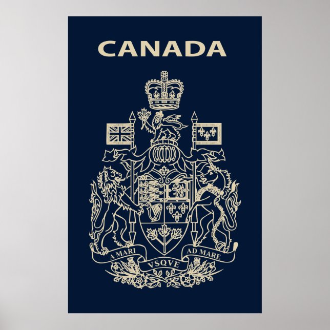 Póster Emblema nacional de Canadá (Frente)