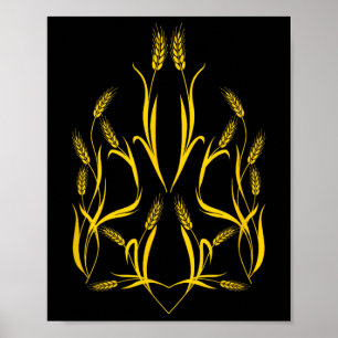 Póster Emblema nacional de Ucrania - Escudo de armas esta