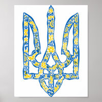 Emblema nacional ucraniano trident tryzub
