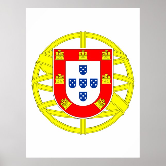 Póster Emblema portugués (Frente)