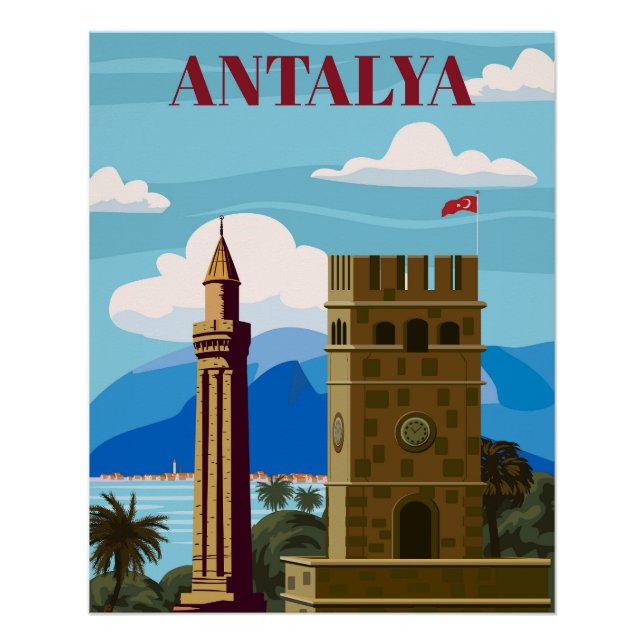Poster emblemático de Antalya (Anverso)