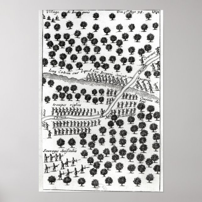 Póster Emboscada de iroqueses (Frente)