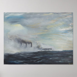 Póster Emden "el cisne de" los 1914 2011 del este