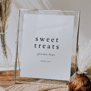 Póster EMELIA Tratamientos Minimalistas únicos de dulces 