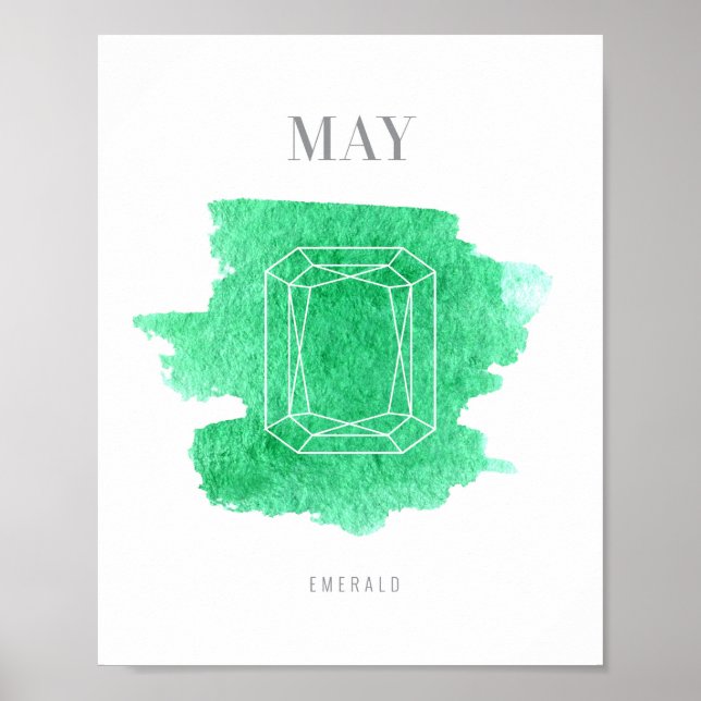 Póster Emerald Birthstone (Frente)
