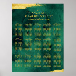 Póster Emerald Gold Encuentra tu Poster de asientos para