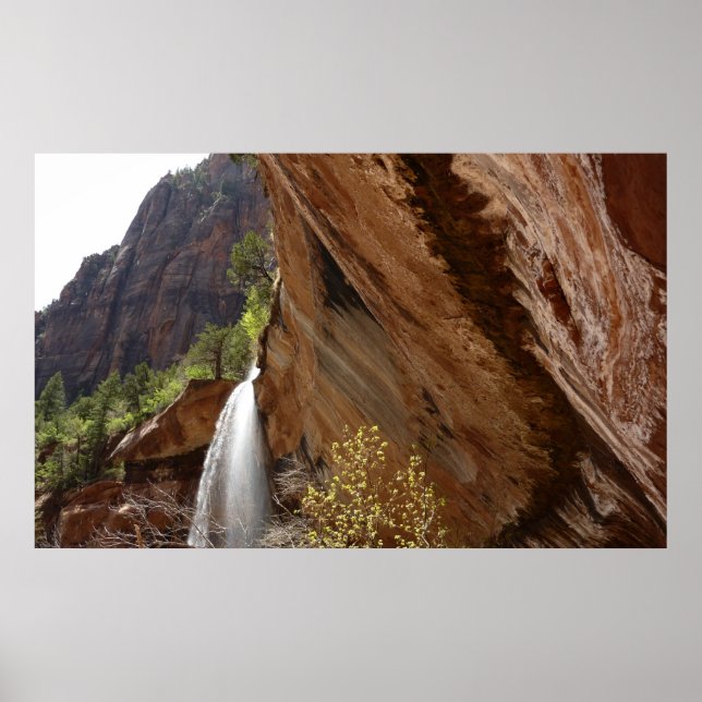 Póster Emerald Pool Falls III del Parque Nacional Zion (Frente)