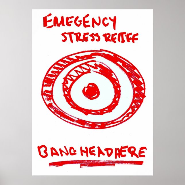 Póster Emergency Stress Relief (Frente)