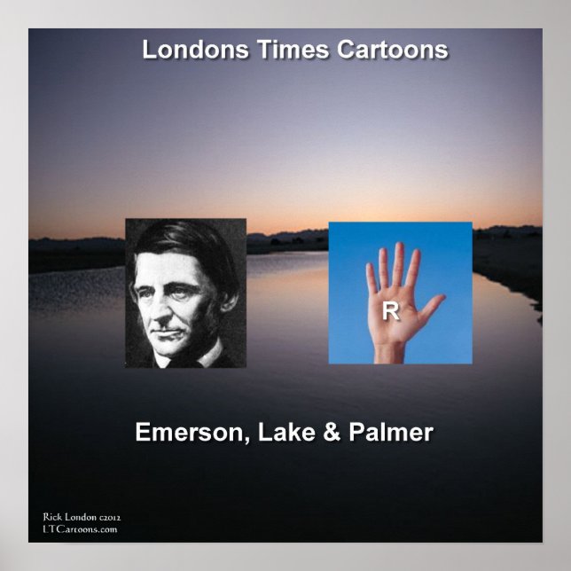Póster Emerson y el gracioso Poster del lago (Frente)