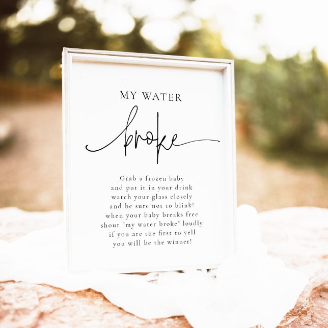 Póster EMERY My Water Broke Juego de Baby Shower (Subido por el creador)