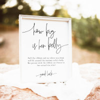 EMERY Qué Grande Es Su Juego De Baby Shower Belly