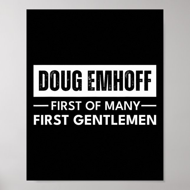 Póster Emhoff Como Primer Caballero Kamala Harris Husband (Frente)