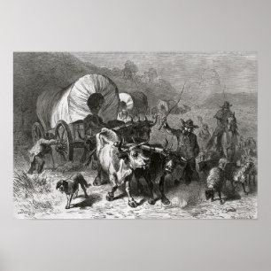 Póster Emigración al país occidental