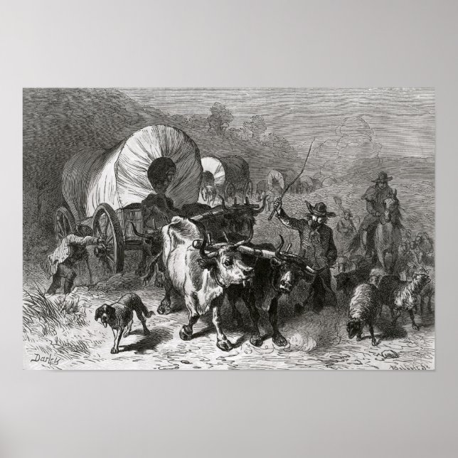 Póster Emigración al país occidental (Frente)