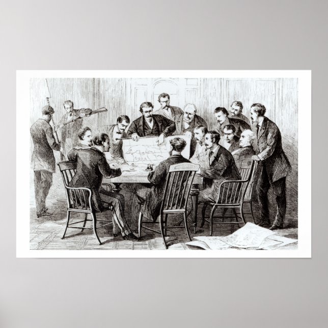 Póster Emigrantes cubanos reunidos en Nueva York para vot (Frente)