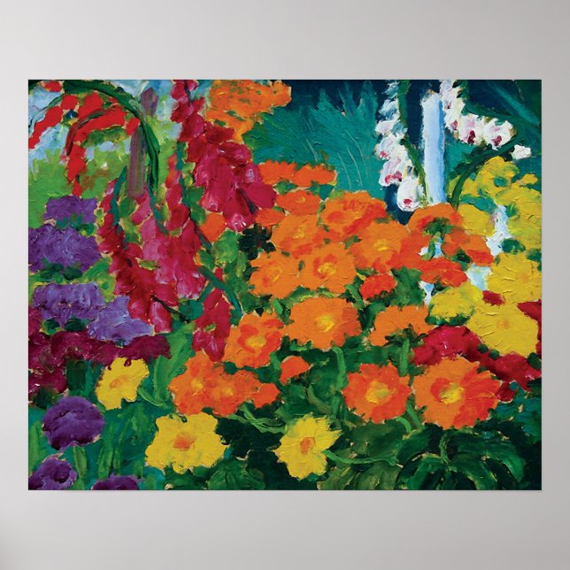 Póster Emil Nolde - Bella Artes del Jardín de Flores (Frente)
