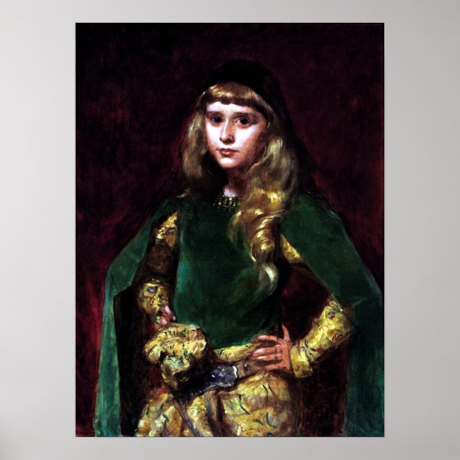 Póster Emile Auguste Carolus-Duran Natalie en Ten (Frente)