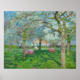 Póster Emile Claus - The Orchard in the Spring
