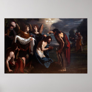 Póster Emilio Savonanzi - Bautismo de Cristo - Circa 1630