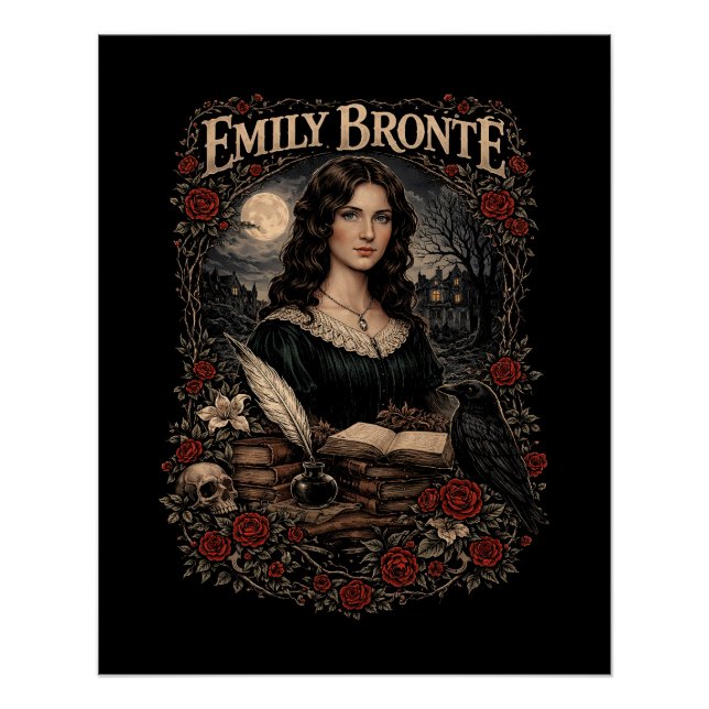 Póster Emily Brontë (Anverso)