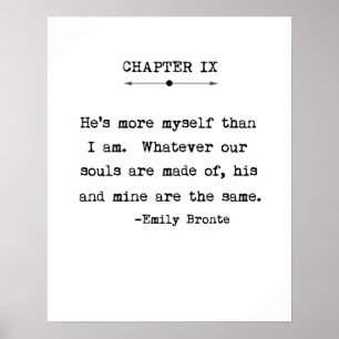 Póster Emily Bronte Quote Poster