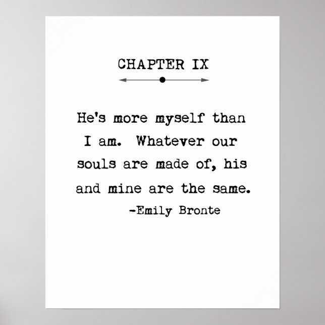 Póster Emily Bronte Quote Poster (Frente)