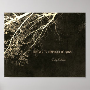 Póster Emily Dickinson inspiradora cita a poster natural