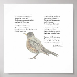Póster Emily Dickinson, Poster de poema "In the Garden"