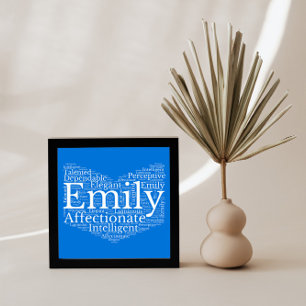 Póster Emily Name Cloud Personalizable Poster