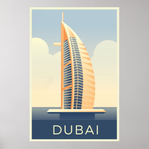 Póster Emiratos Árabes Unidos de Dubai