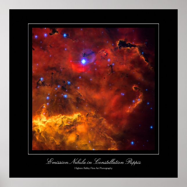 Póster Emisión de Nebula NGC 2467 en Constellation Puppis (Frente)