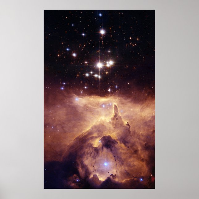 Póster Emisión nebulosa NGC 6357. (Frente)