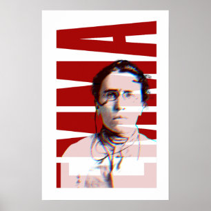 Póster EMMA Goldman, historia feminista anarquista