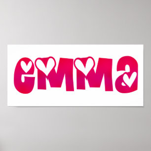 Póster Emma in Hearts