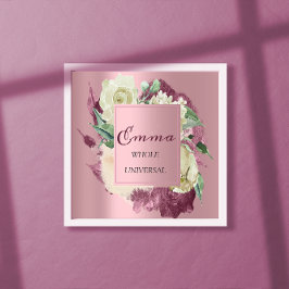 Póster Emma Significado Nombre Rosas Reales Rosa Menta