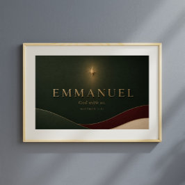 Póster EMMANUEL | Mateo 1:23 Cristiano