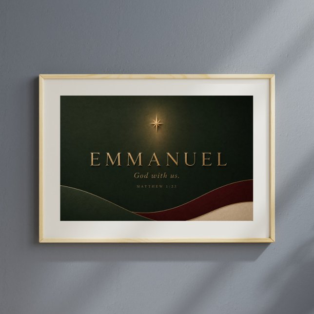 Póster EMMANUEL | Mateo 1:23 Cristiano  (Subido por el creador)