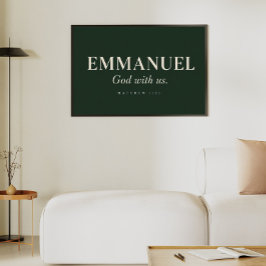Póster EMMANUEL | Mateo 1:23 | Navidad
