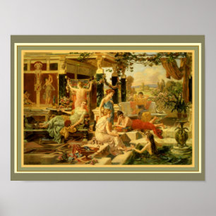 Póster Emmanuel Oberhauser "Bath romana" 12 x 16