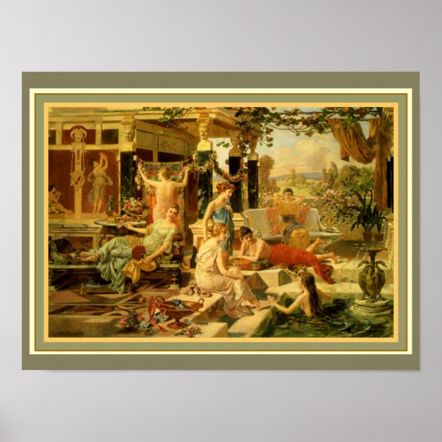 Póster Emmanuel Oberhauser "Bath romana" 12 x 16 (Frente)
